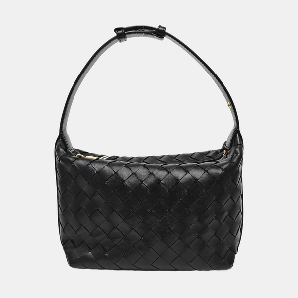 Calfskin Top Handle Bag Black