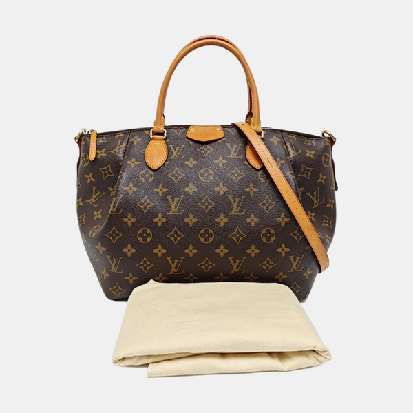TURENNE MM Monogram Coated Canvas Brown