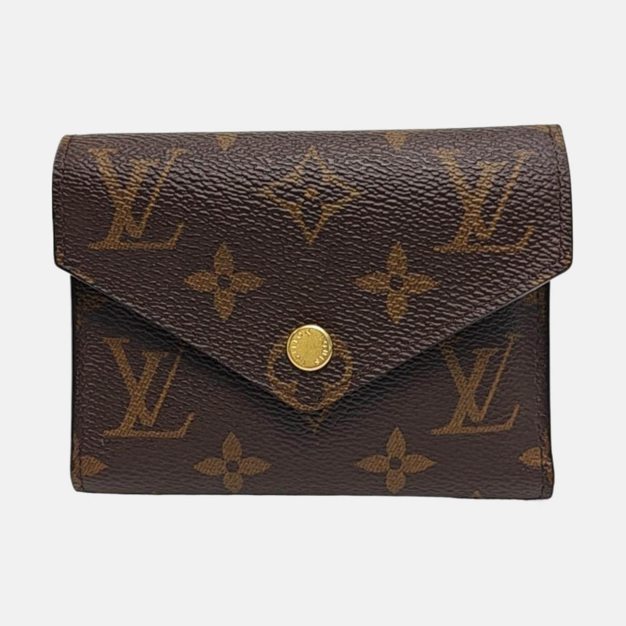 VICTORINE Monogram Coated Canvas Brown Wallet
