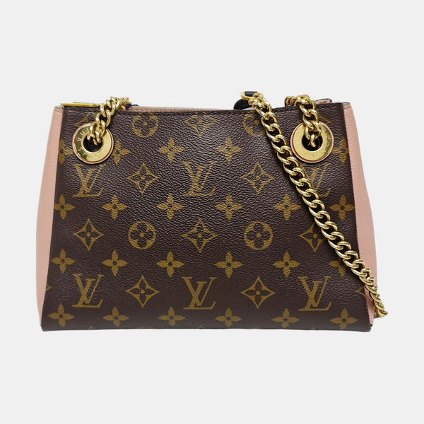 SURENE BB Monogram Coated Canvas Brown
