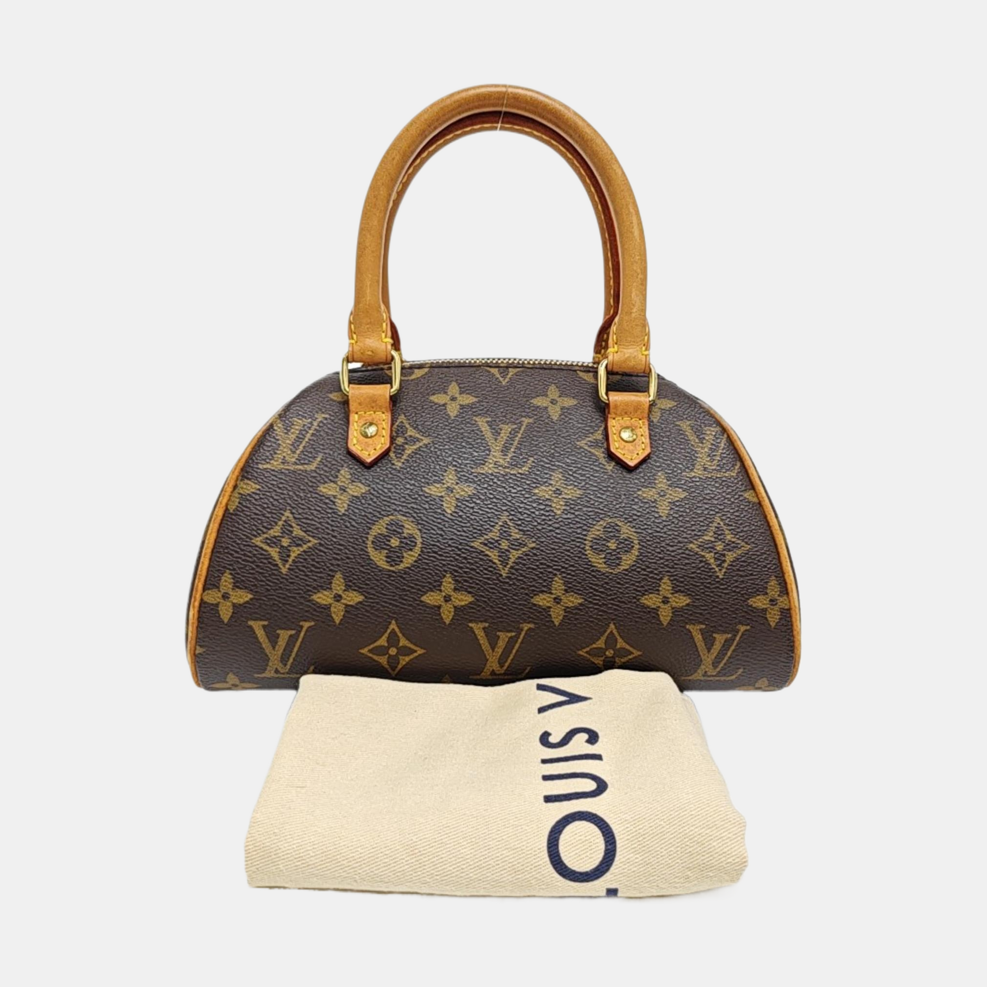 RIBERA Monogram Coated Canvas Brown