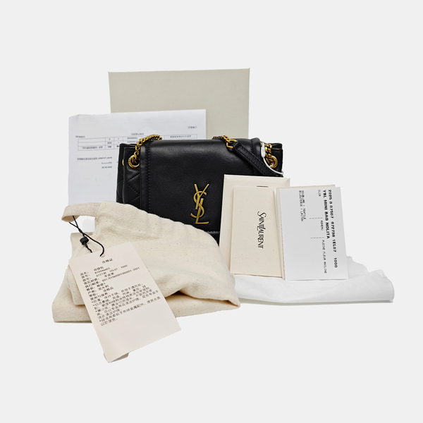 NOLITA Mini Quilted Lambskin Black