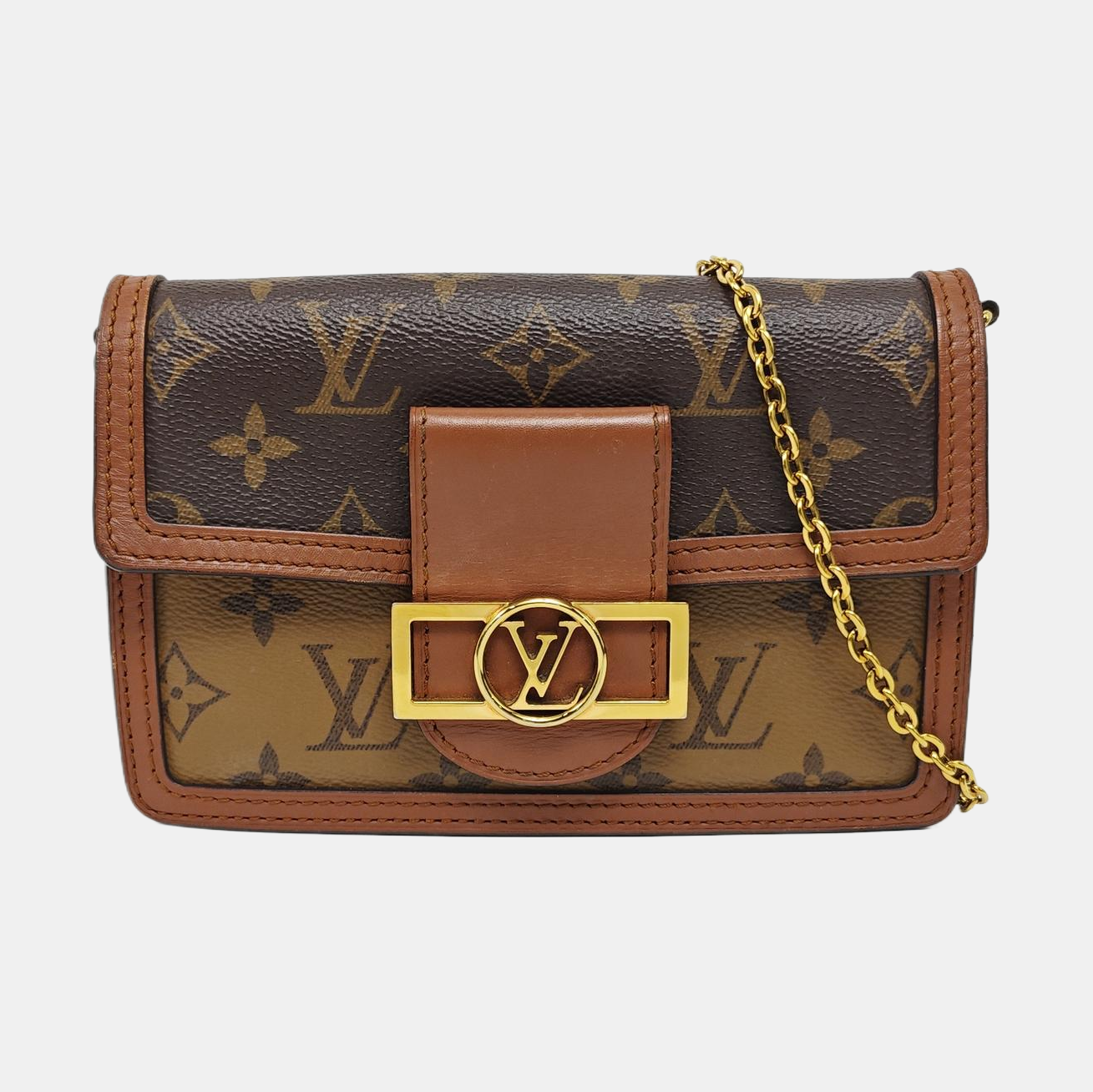 DAUPHINE WOC Monogram Coated Canvas Brown