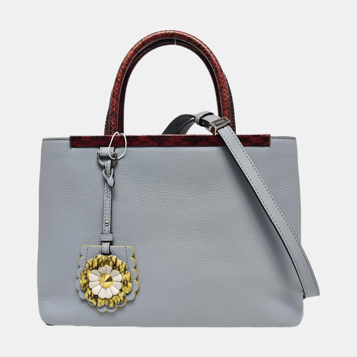 Authenticated pre-owned  2 Jours Calfskin Blue - Tote Bag at Looply