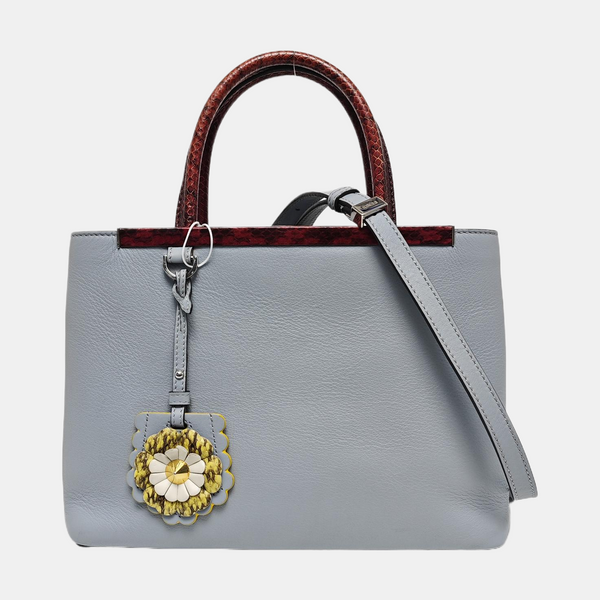 Authenticated pre-owned  2 Jours Calfskin Blue - Tote Bag at Looply