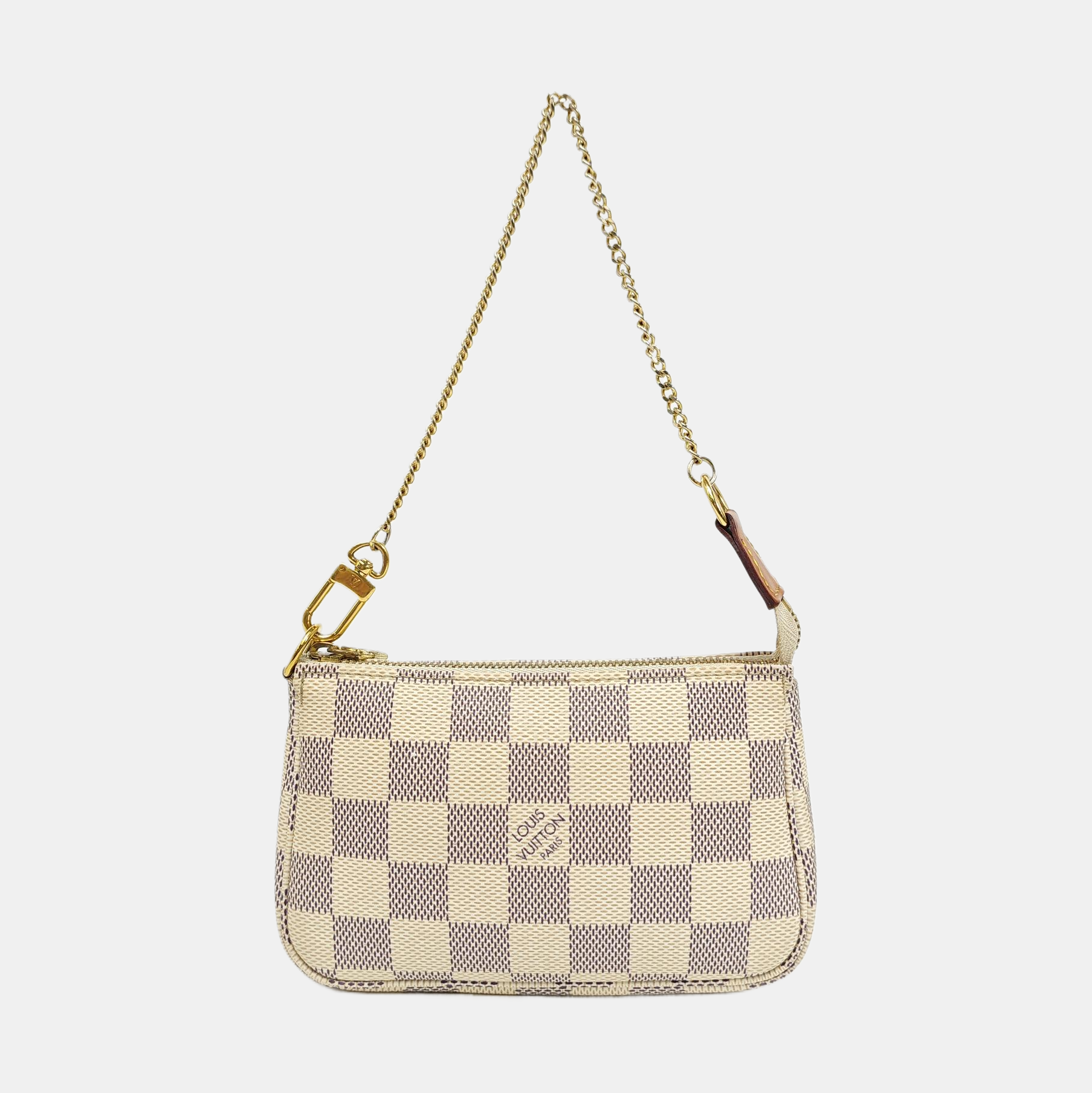 ACCESSOIRES Mini Damier Azur Coated Canvas White