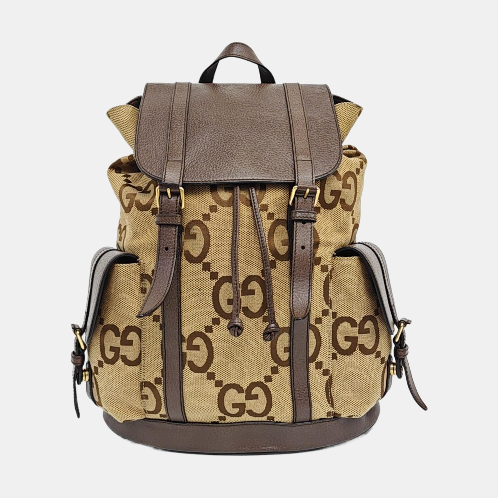 Monogram Canvas Backpack Beige