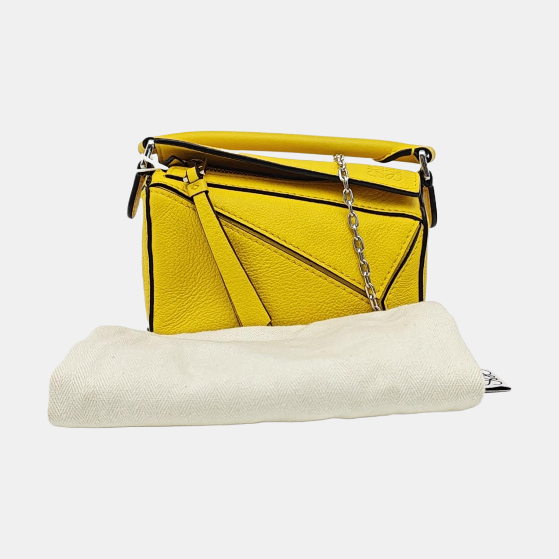 Puzzle Calfskin Yellow