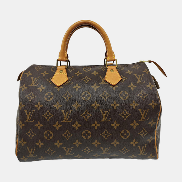 SPEEDY 30 Monogram Coated Canvas Brown