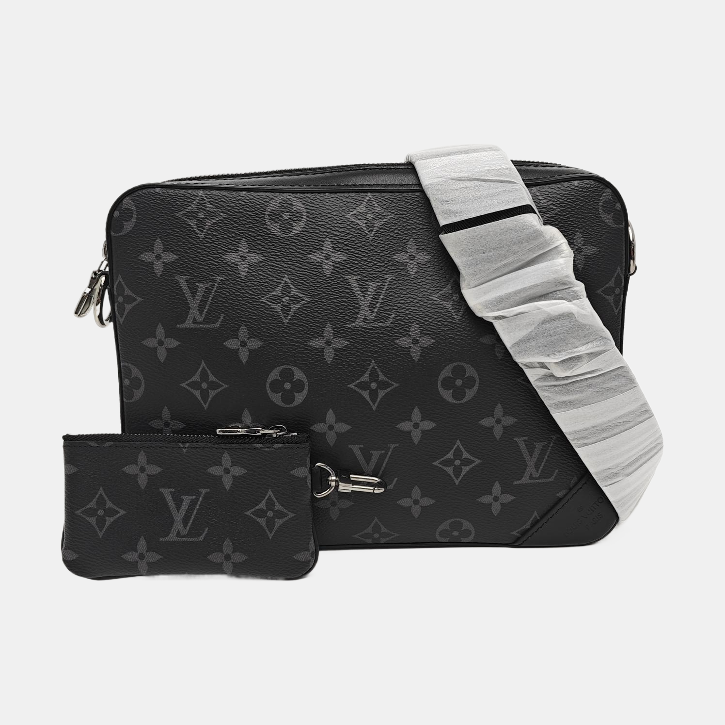 TRIO Monogram Coated Canvas Gray