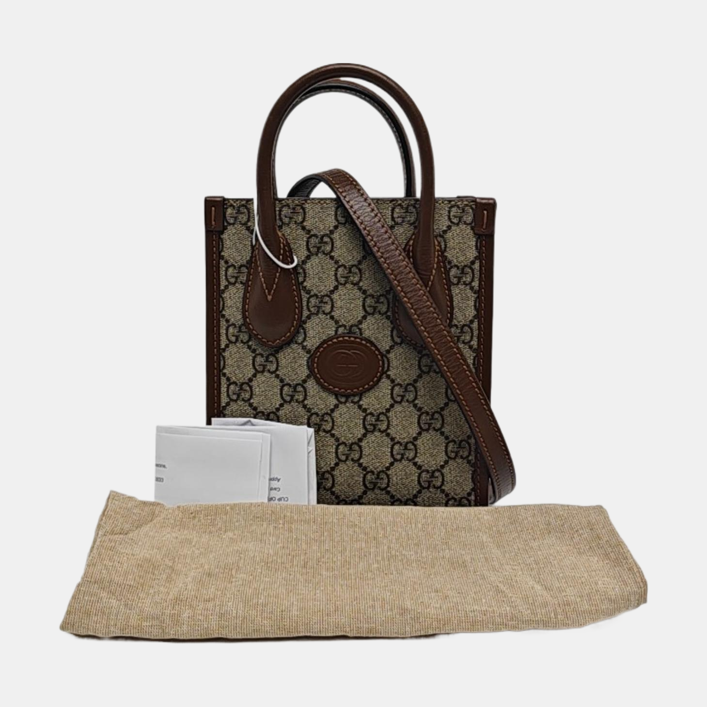 Retro Mini Monogram Coated Canvas Beige