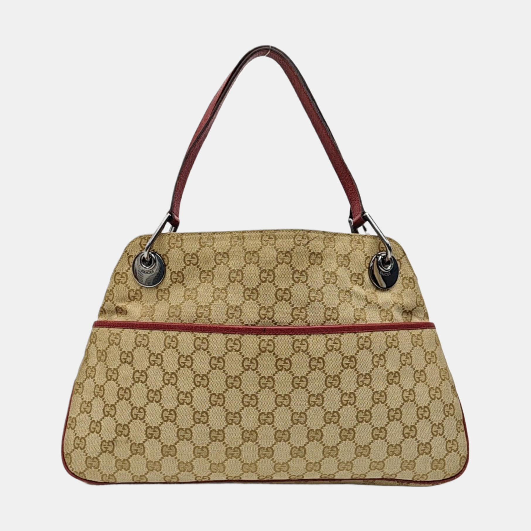 Monogram Canvas Top Handle Bag Brown