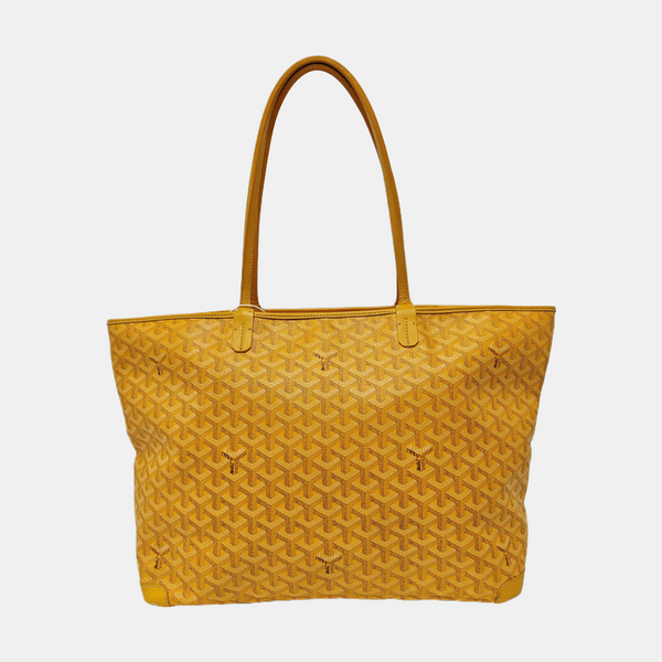 Coated Canvas Shoulder Bag Yellow