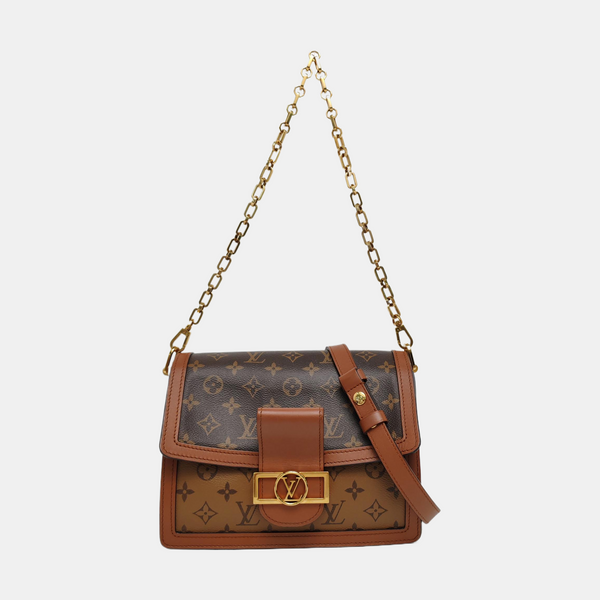 DAUPHINE MM Monogram Coated Canvas Brown