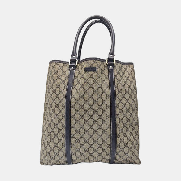 Monogram Coated Canvas Tote Bag Beige