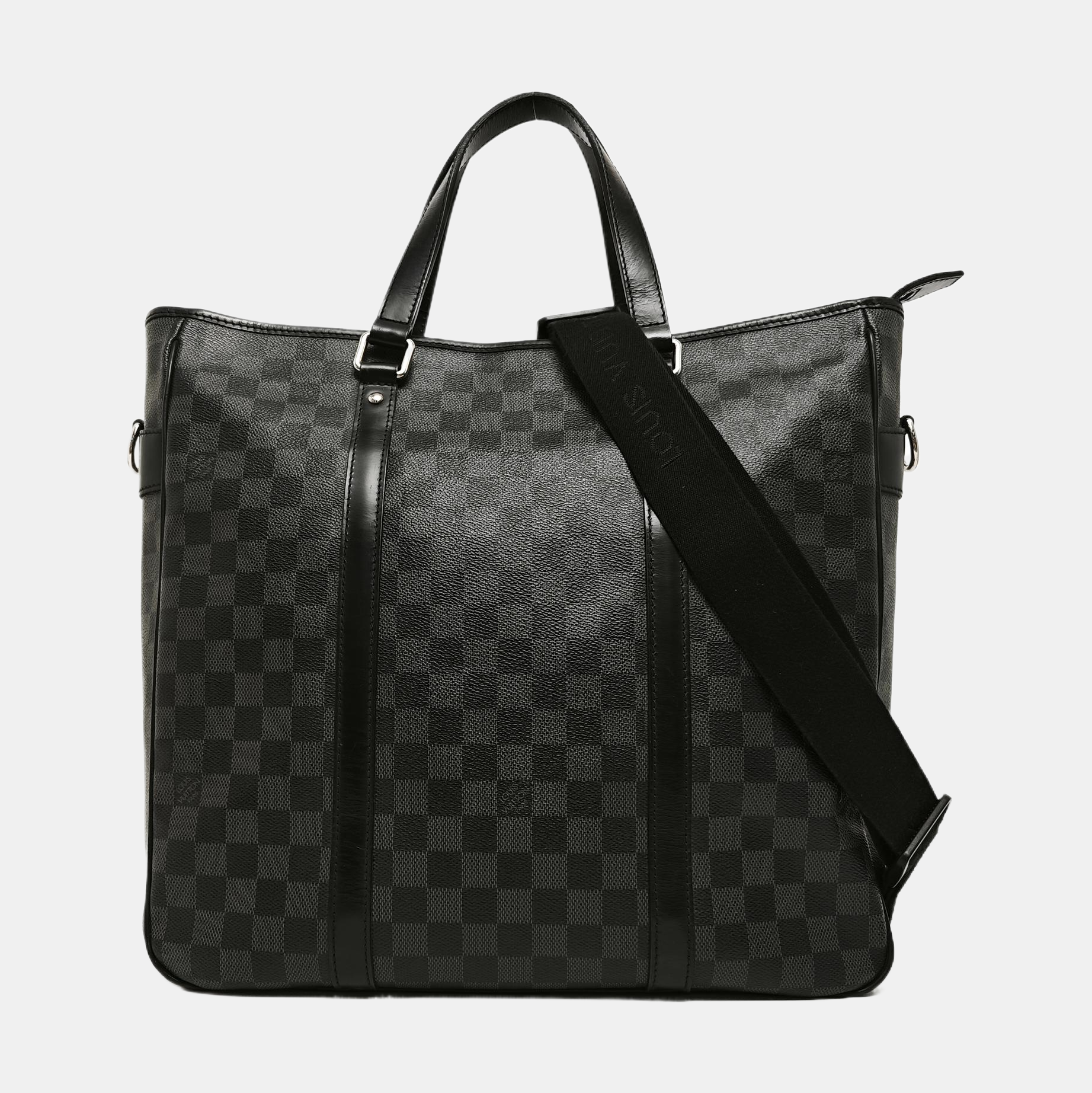 TADAO MM Damier Graphite Coated Canvas Gray