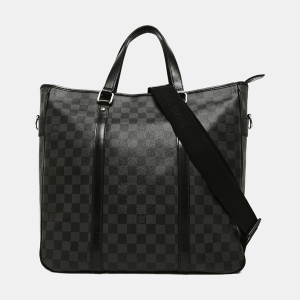 TADAO MM Damier Graphite Coated Canvas Gray