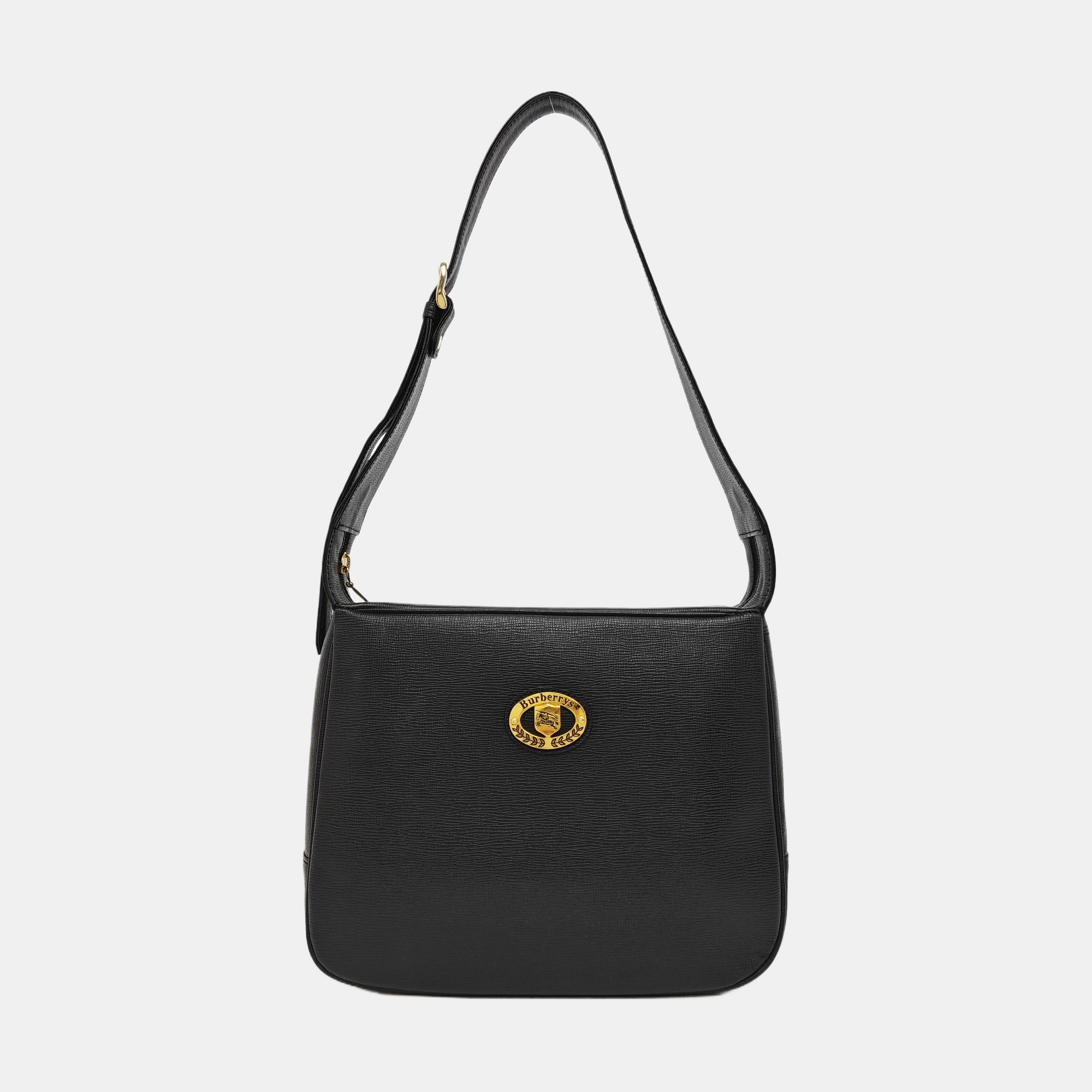 Calfskin Shoulder Bag Black