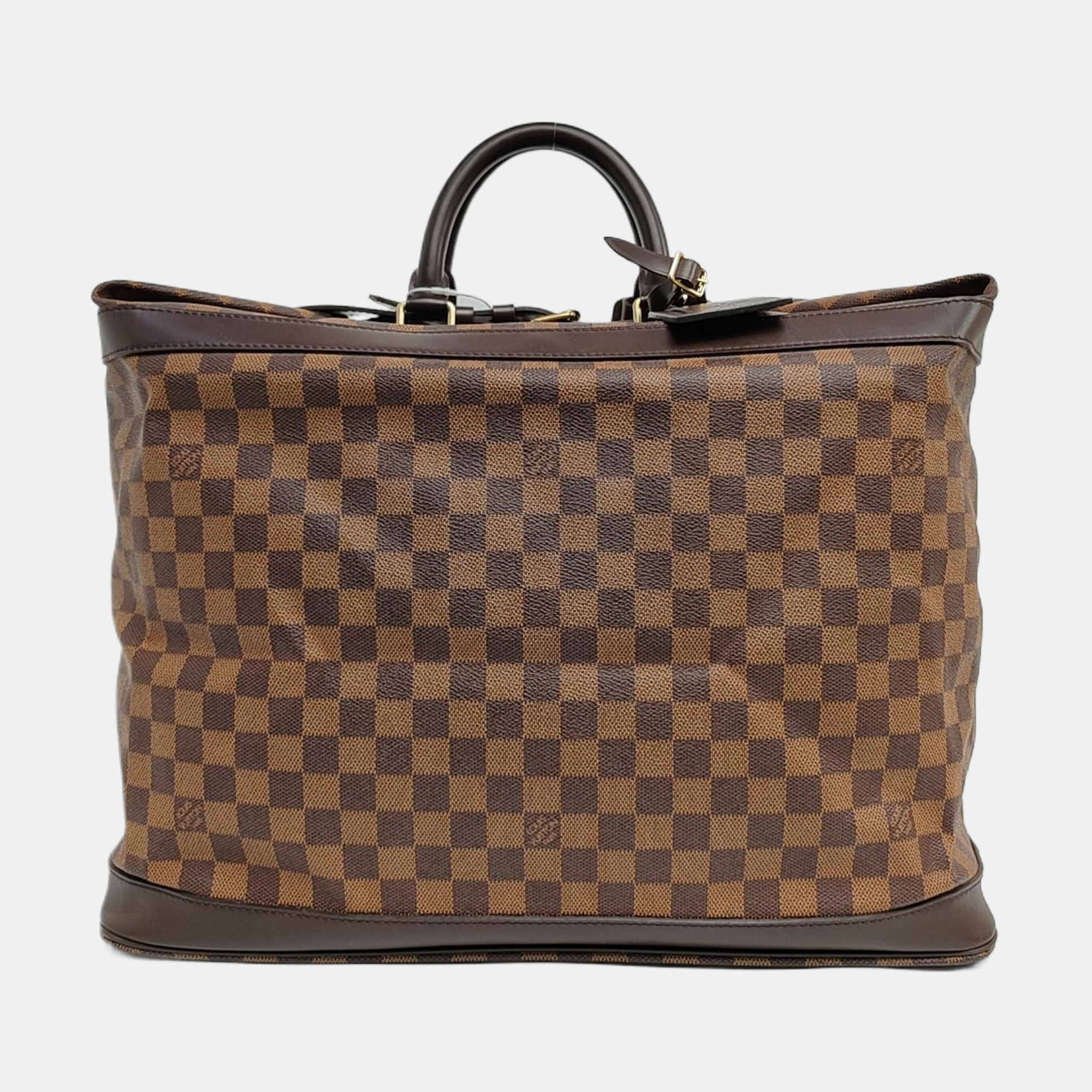 GRIMAUD Damier Ebene Coated Canvas Brown