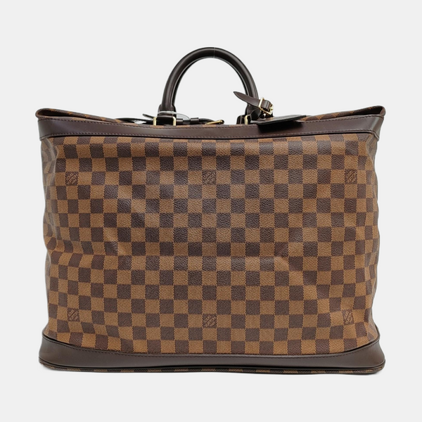 GRIMAUD Damier Ebene Coated Canvas Brown