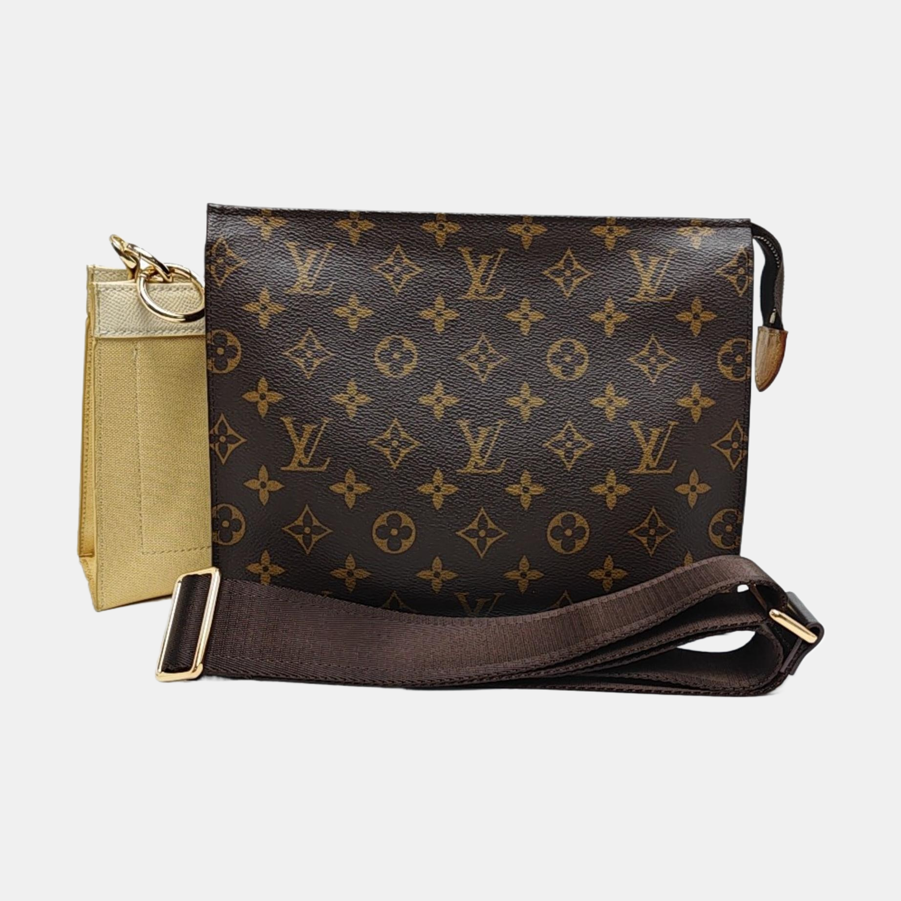 TOILET POCKET 26 Monogram Coated Canvas Brown