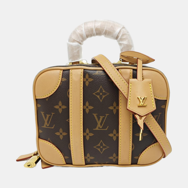 LUGGAGE Monogram Coated Canvas Brown