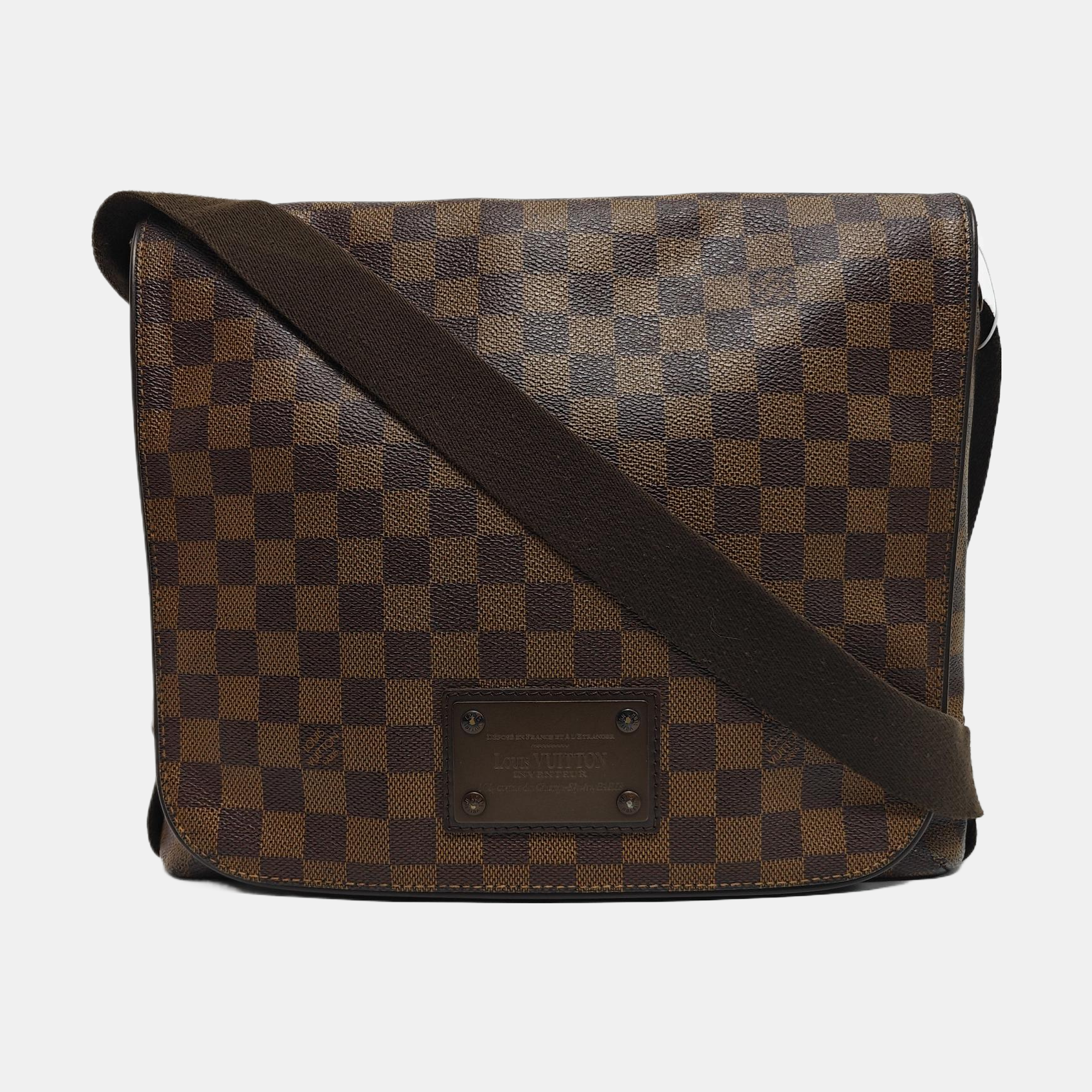 BROOKLYN Damier Ebene Coated Canvas Brown