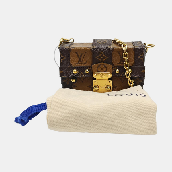 TRUNK Monogram Coated Canvas Brown