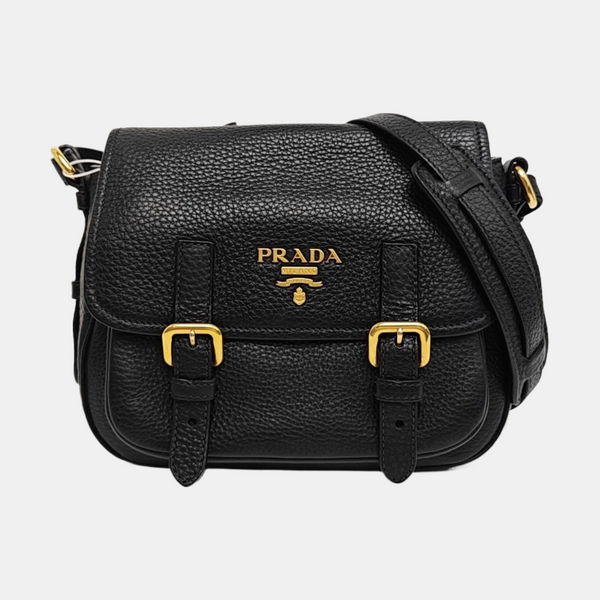 Calfskin Shoulder Bag Black
