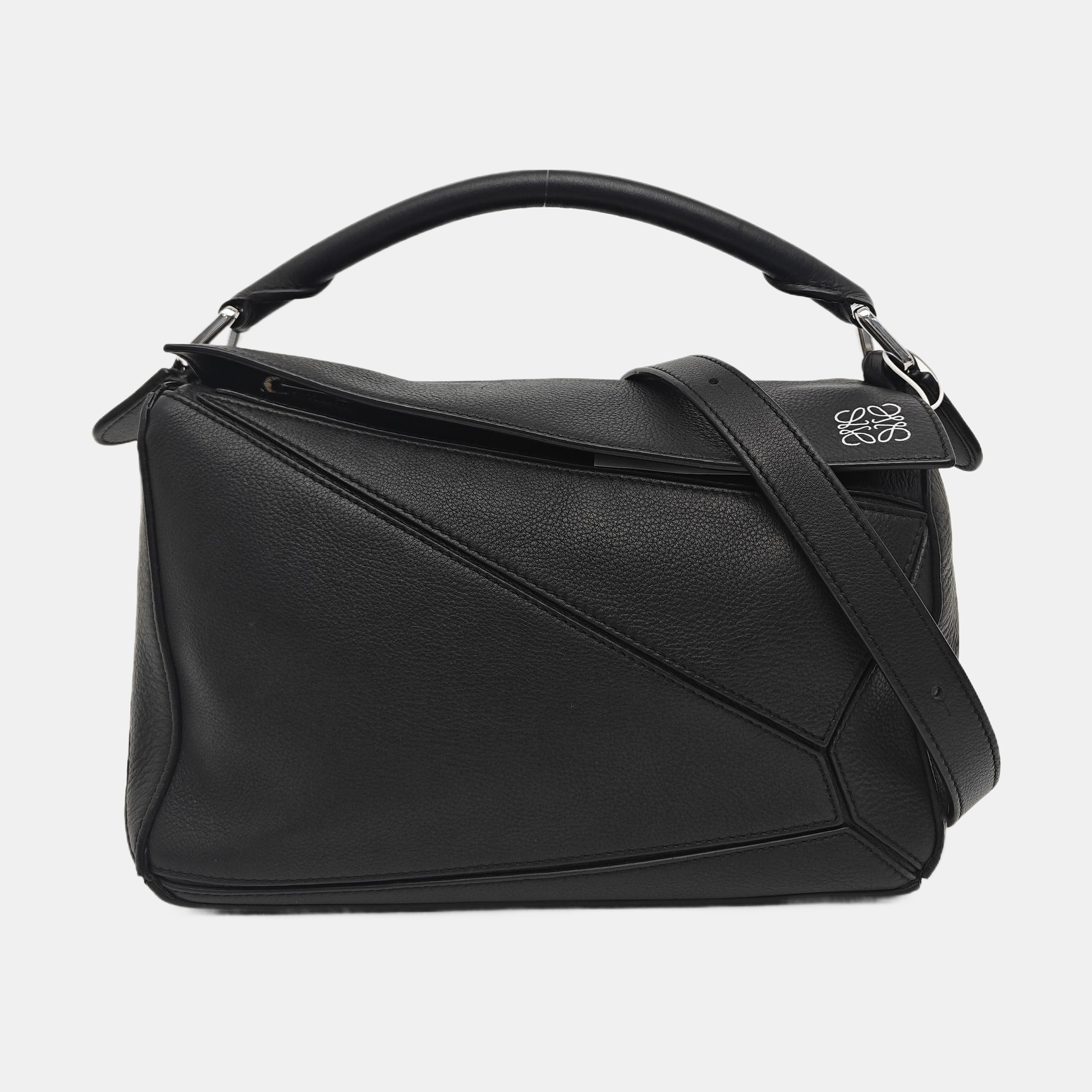 Puzzle Small Calfskin Black