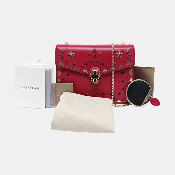 SERPENTI FOREVER Calfskin Red