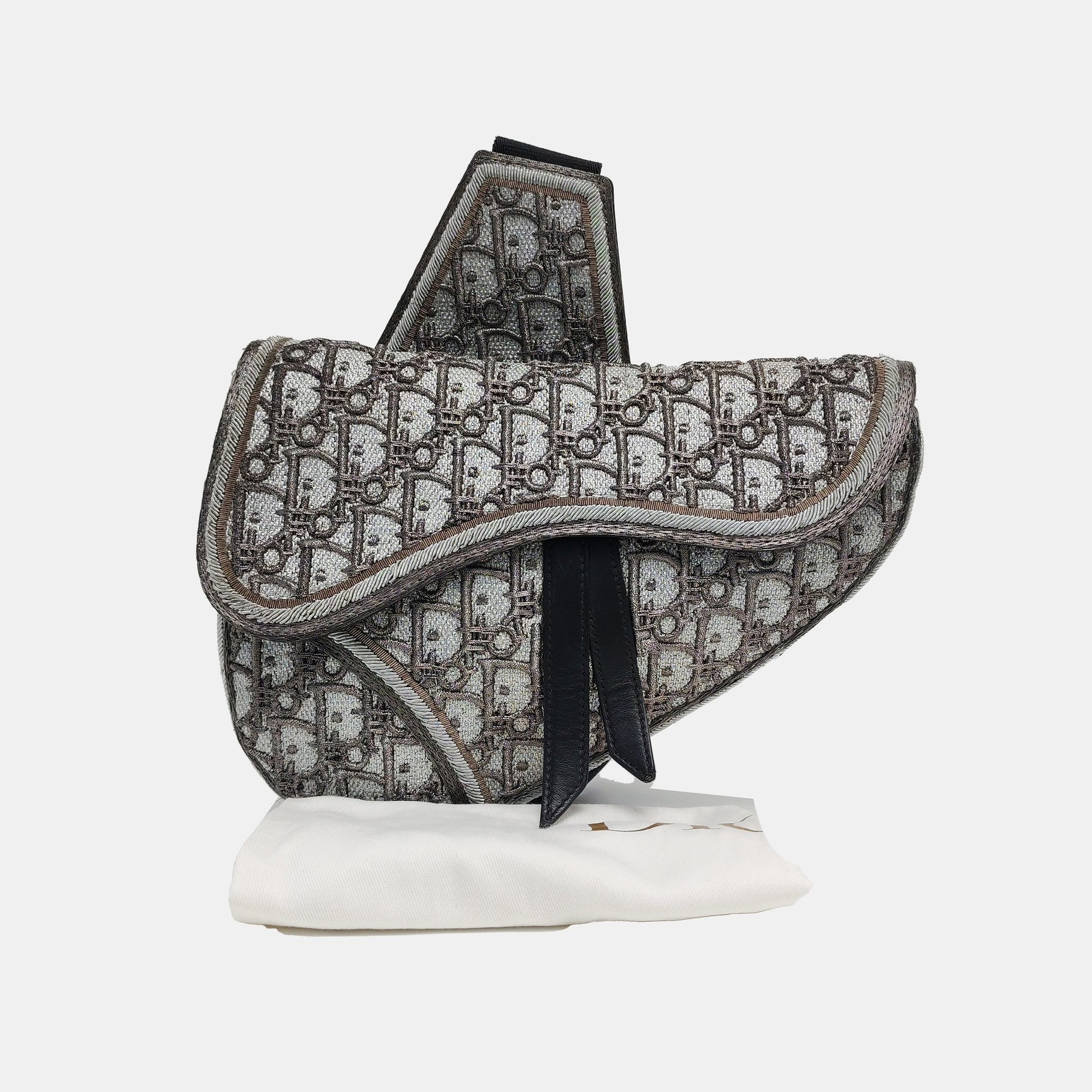 Saddle Medium Oblique Fabric Gray