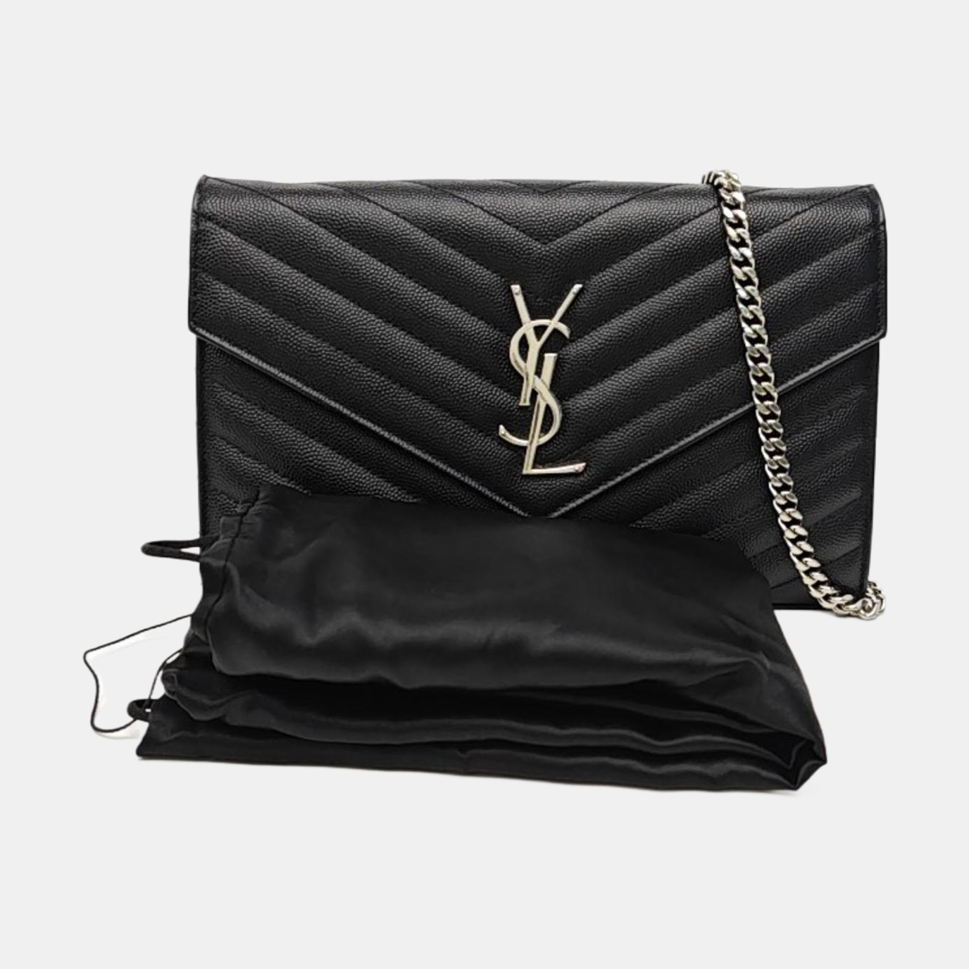 MONOGRAM Medium Chevron Calfskin Black