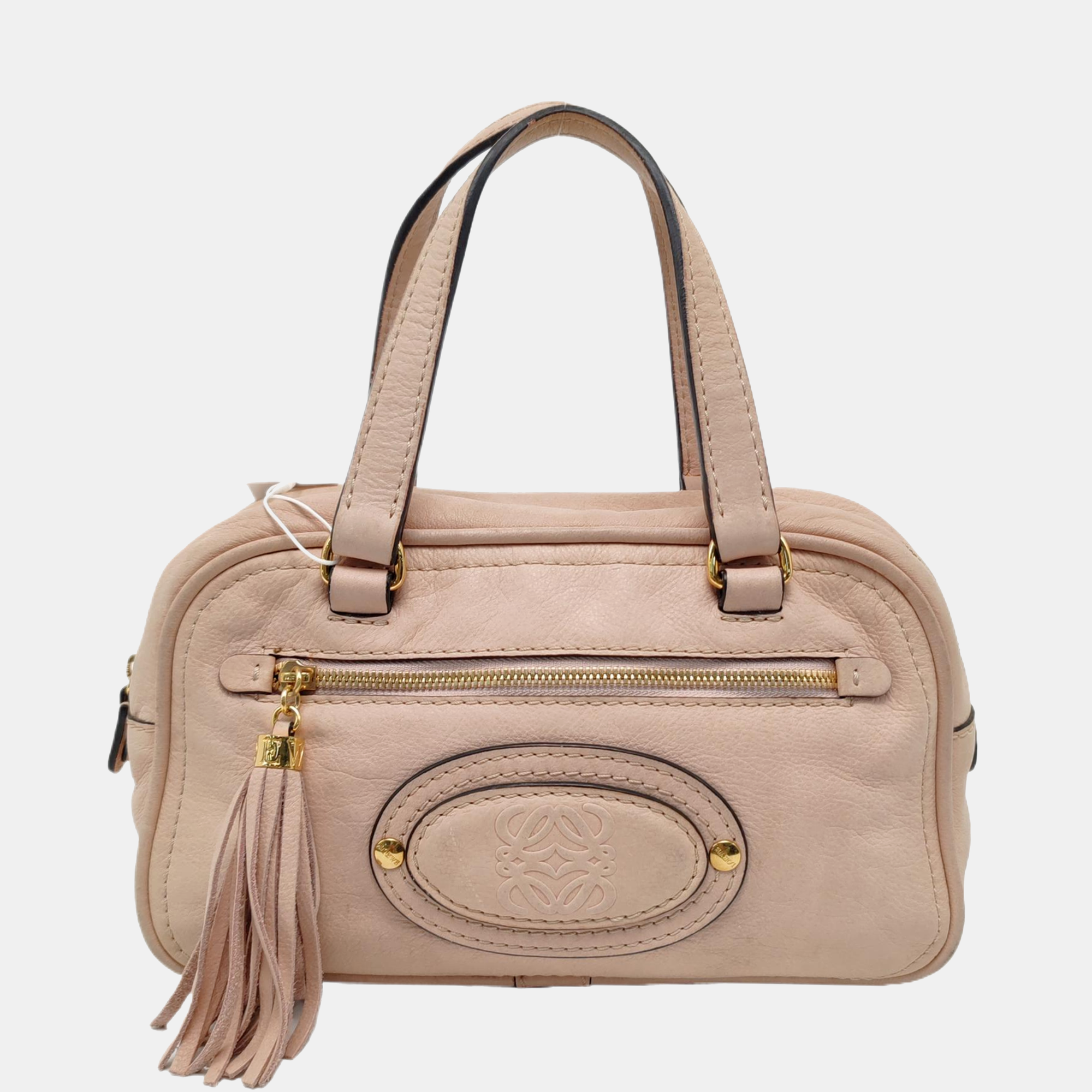 Calfskin Top Handle Bag Pink