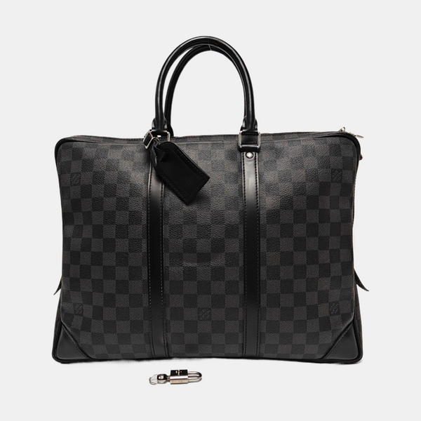 PORTE-DOCUMENTS Damier Graphite Coated Canvas Black