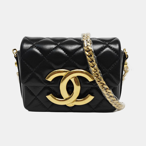Quilted Lambskin Small Black