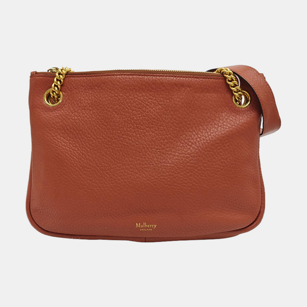 Calfskin Shoulder Bag Orange