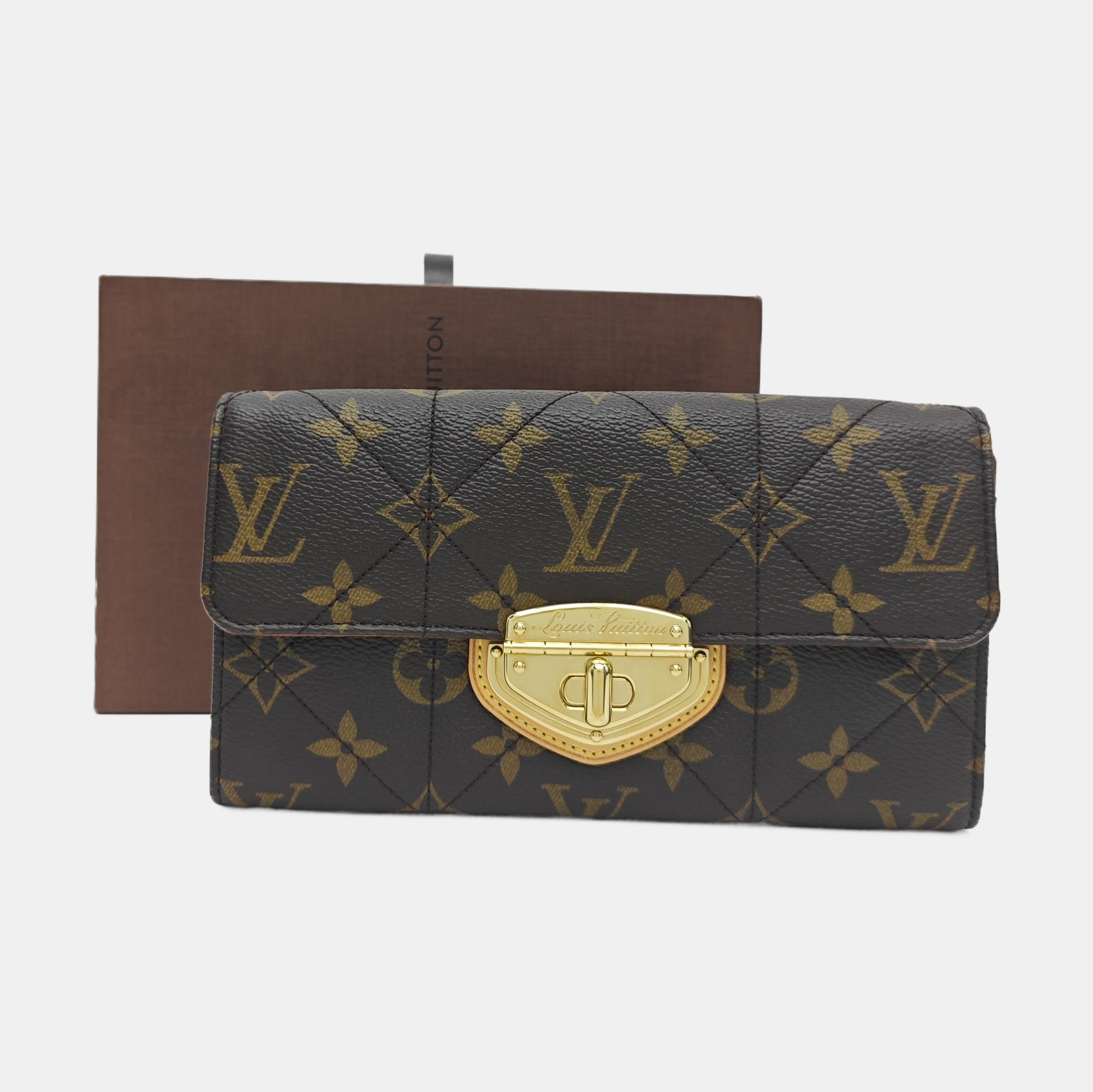 ETOILE Monogram Coated Canvas Brown