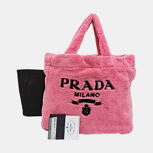 Wool Tote Bag Pink