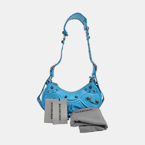 Le Cagole Mini Lambskin Blue