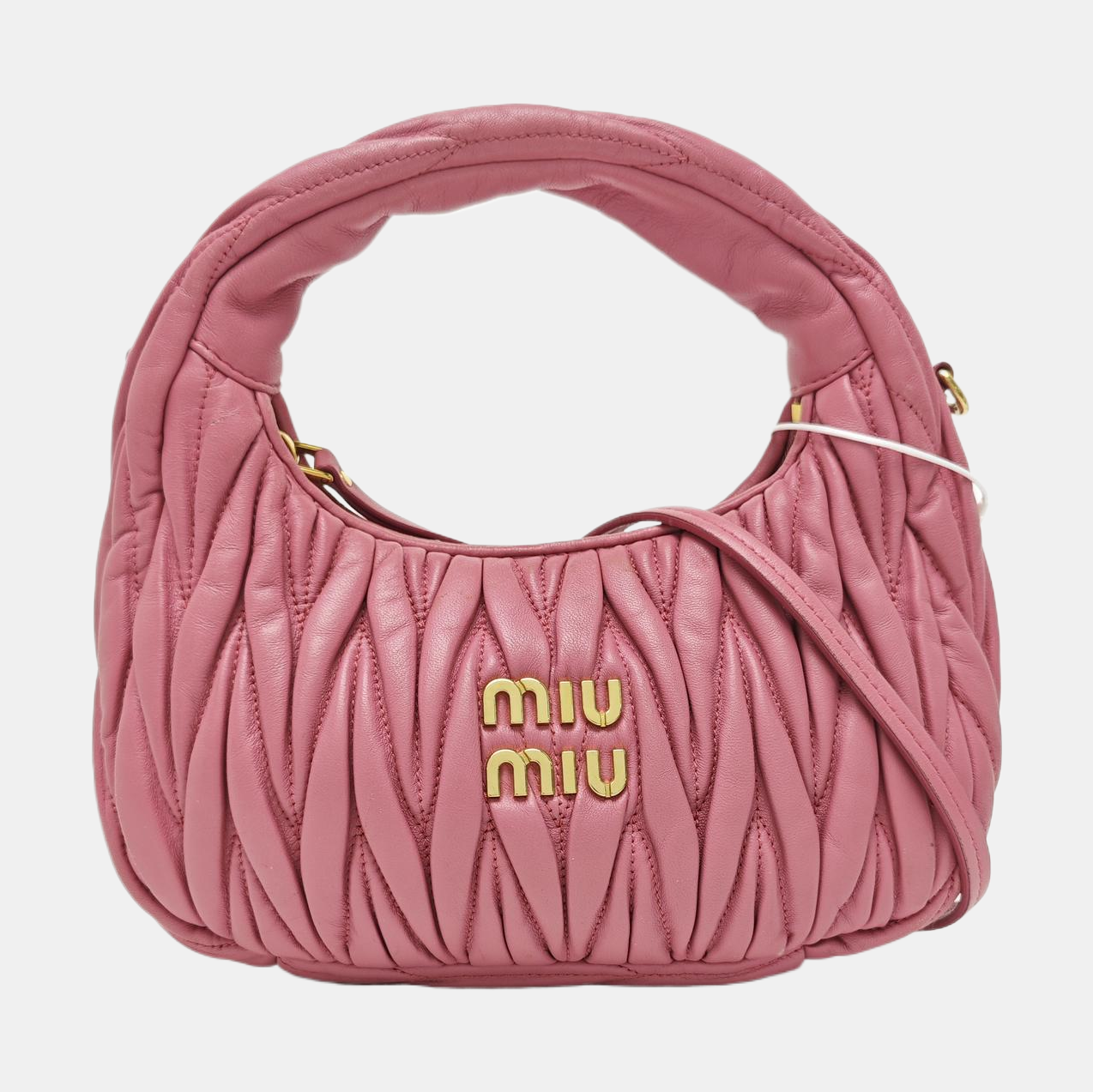 Wander Matelassé Small Quilted Lambskin Pink