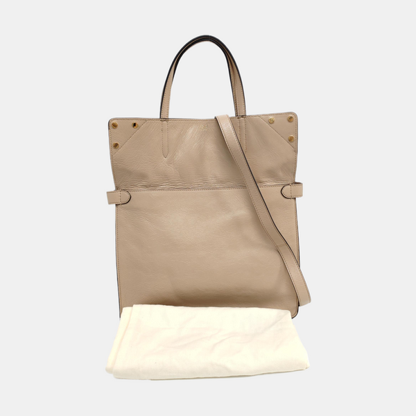 Flip Large Calfskin Beige