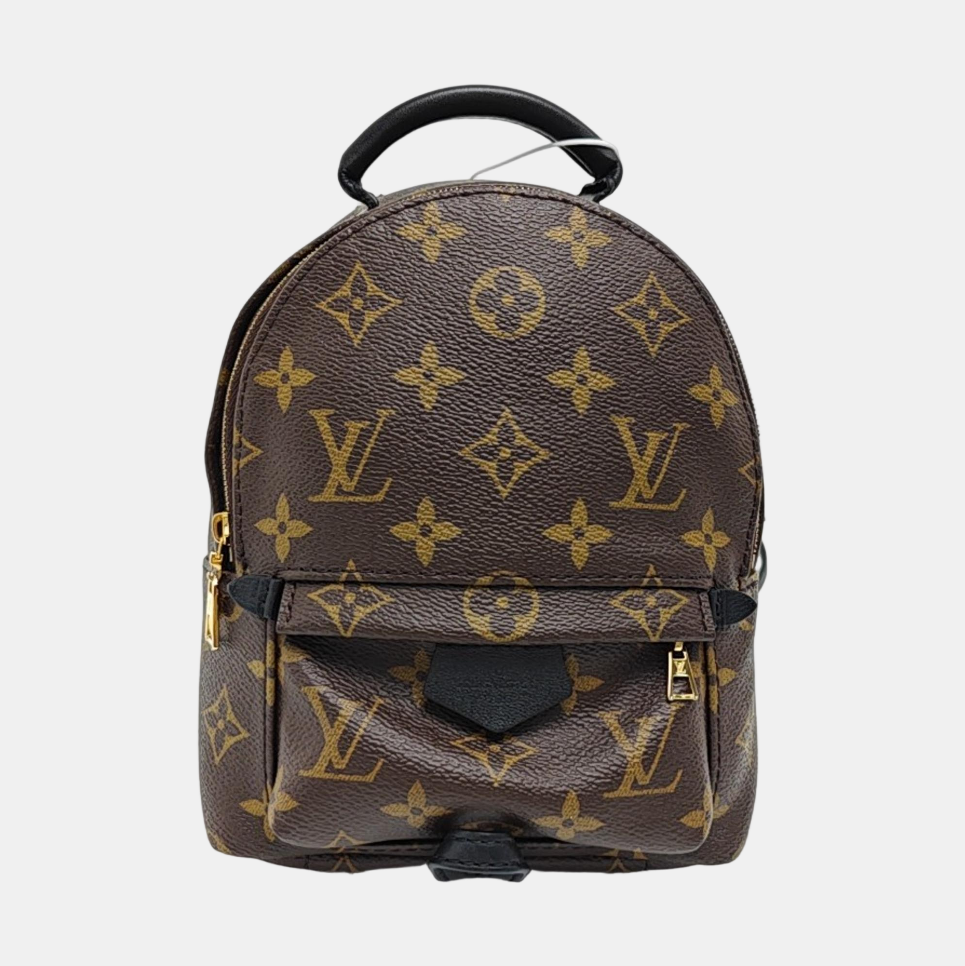 PALM SPRINGS Mini Monogram Coated Canvas Brown