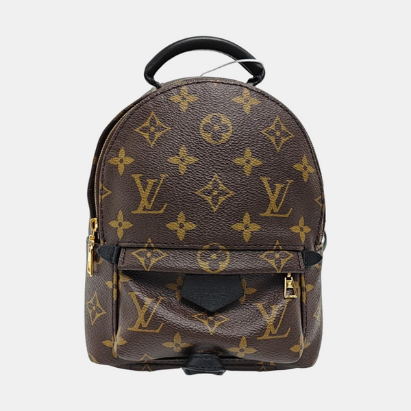 PALM SPRINGS Mini Monogram Coated Canvas Brown