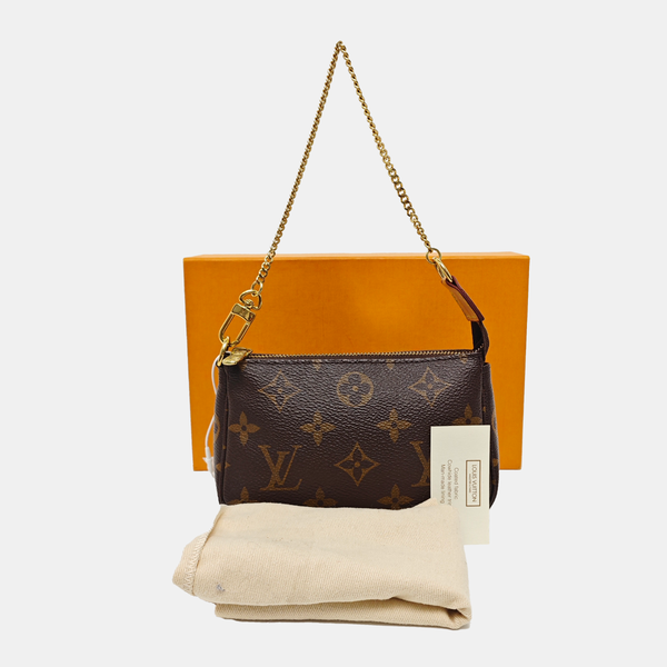 ACCESSOIRES Mini Monogram Coated Canvas Brown
