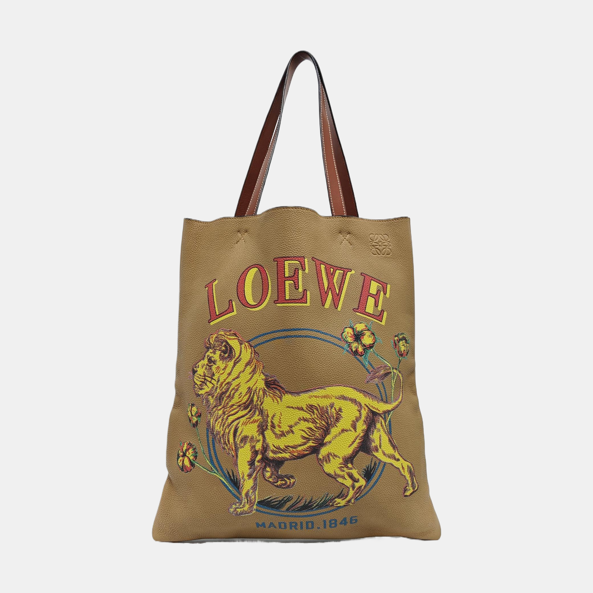 Calfskin Tote Bag Brown