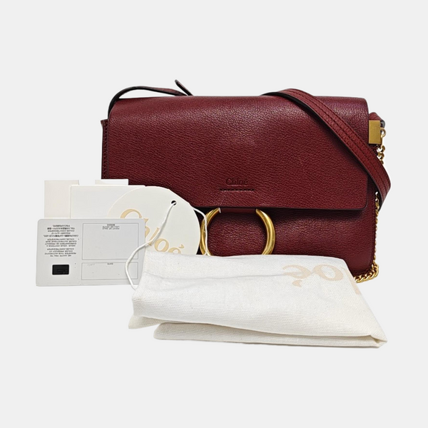 Authenticated pre-owned  Faye Small Calfskin Red - Shoulder Bag at Looply