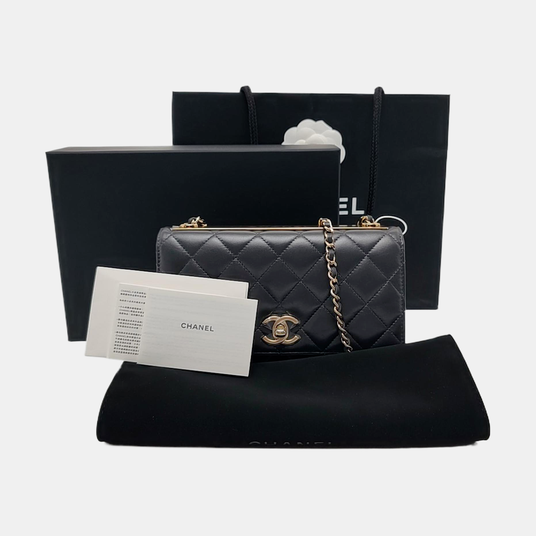 TRENDY CC WOC Quilted Lambskin Gray