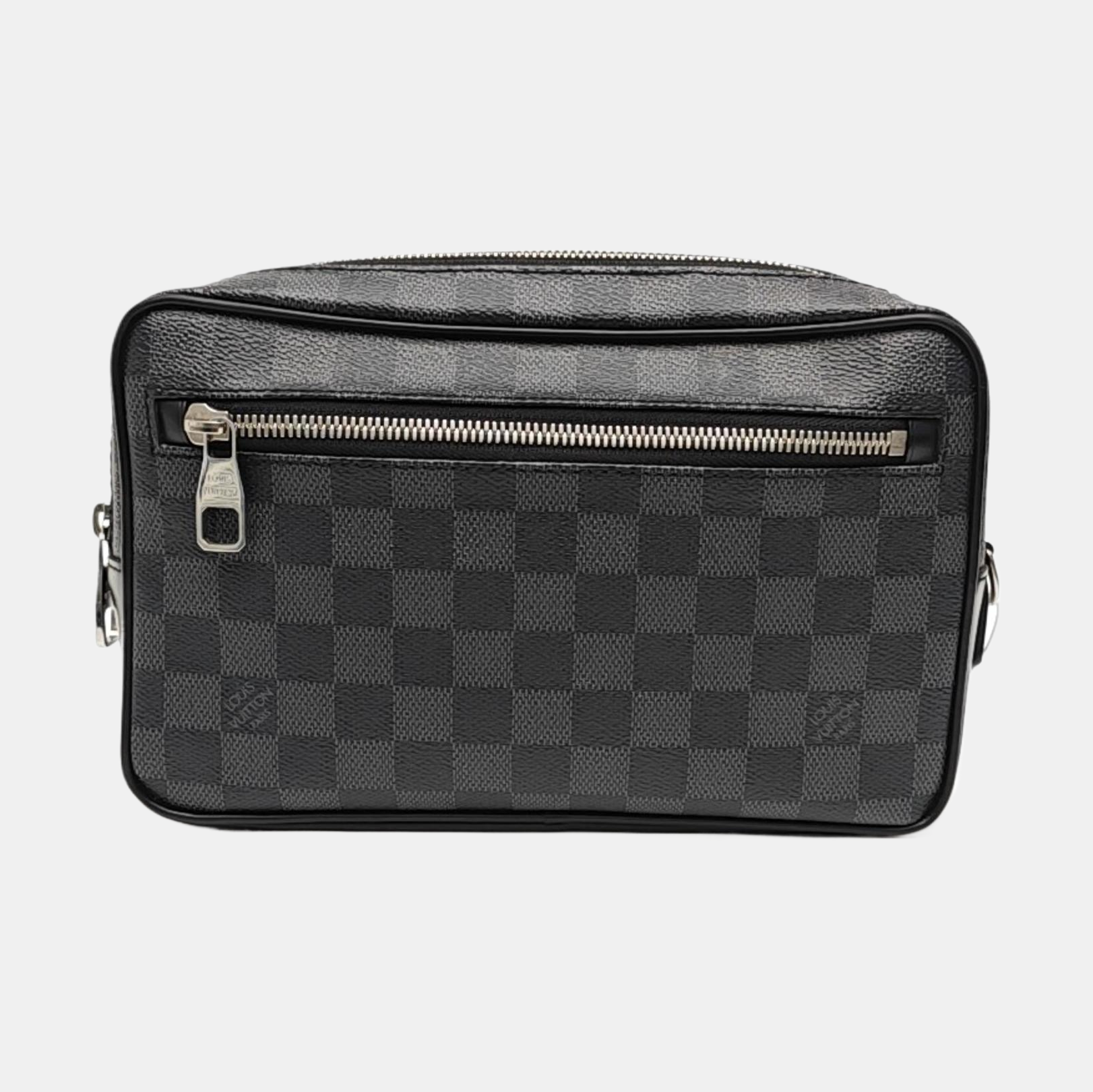 ALPHA Damier Graphite Coated Canvas Gray