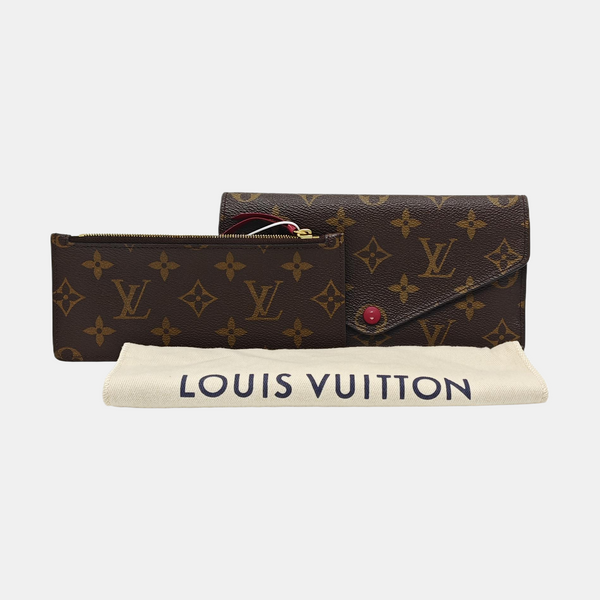 JOSÉPHINE Monogram Coated Canvas Brown Wallet
